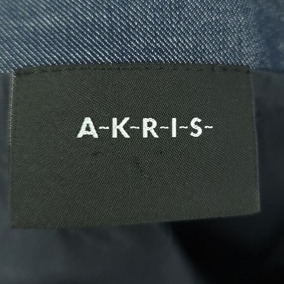 Akris Blue Mini Skirt with Abstract Design - Picture 9 of 10